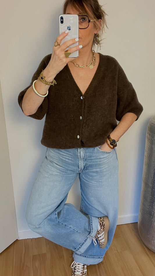 Gilet | INGRID chocolat