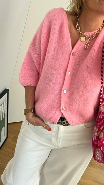 Gilet | LOUNA rose tendre