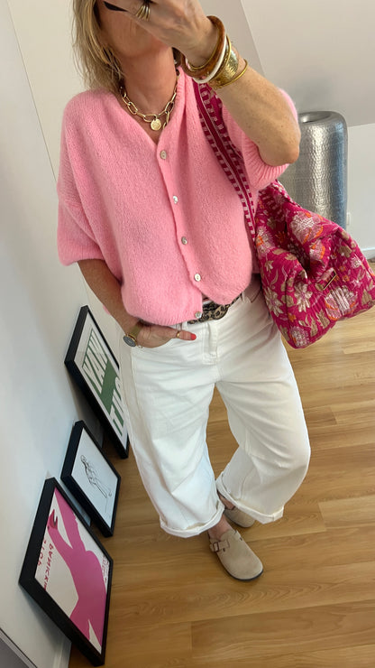 Gilet | LOUNA rose tendre