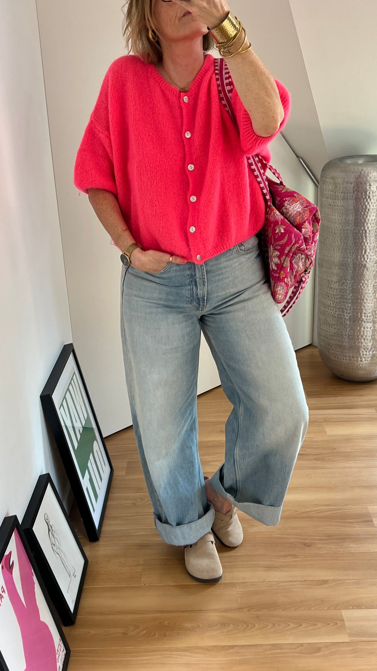 Gilet | LOUNA corail fluo