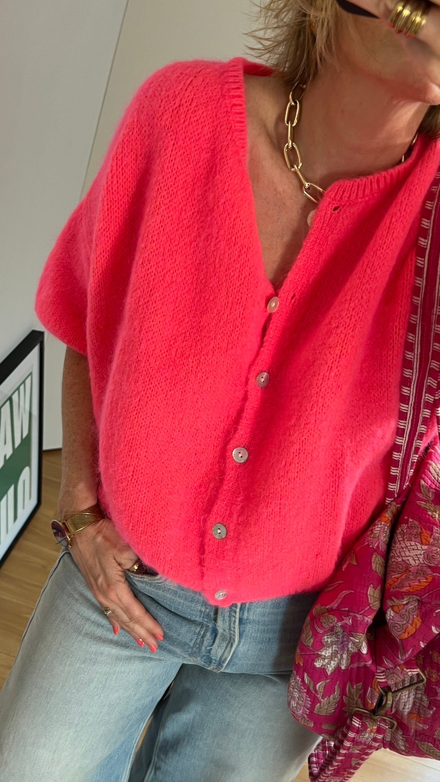 Gilet | LOUNA corail fluo
