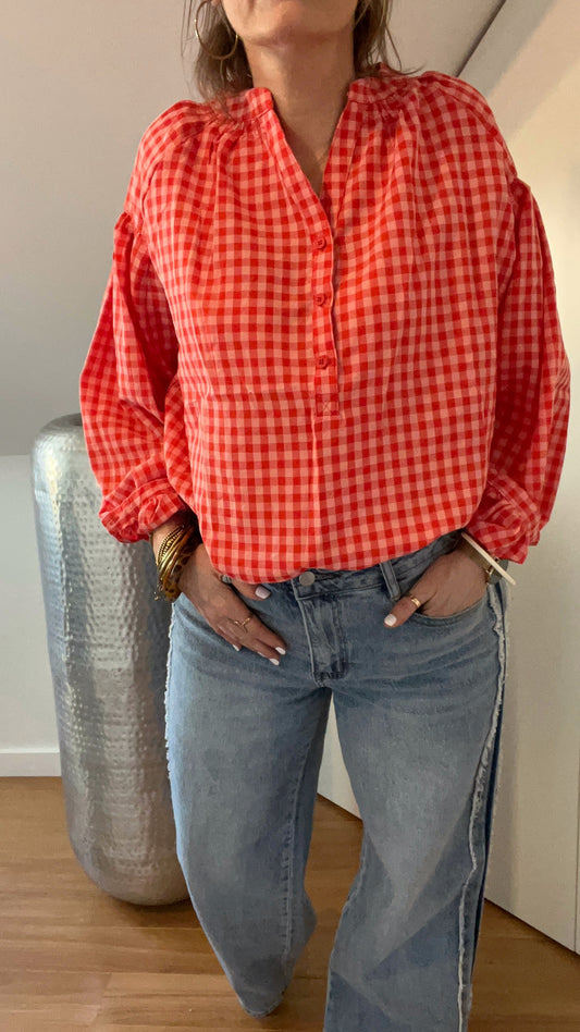 Blouse MADELEINE corail