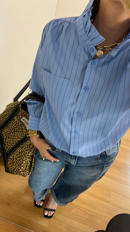 Chemise femme VICTORIA avec col victorien