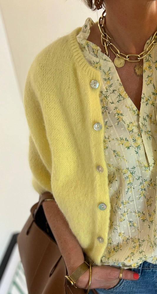 Gilet | LOUNA jaune pastel